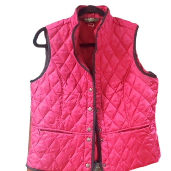Eddie Bauer Insulated Puffer Goose down Vest medium - Picture 1 of 12